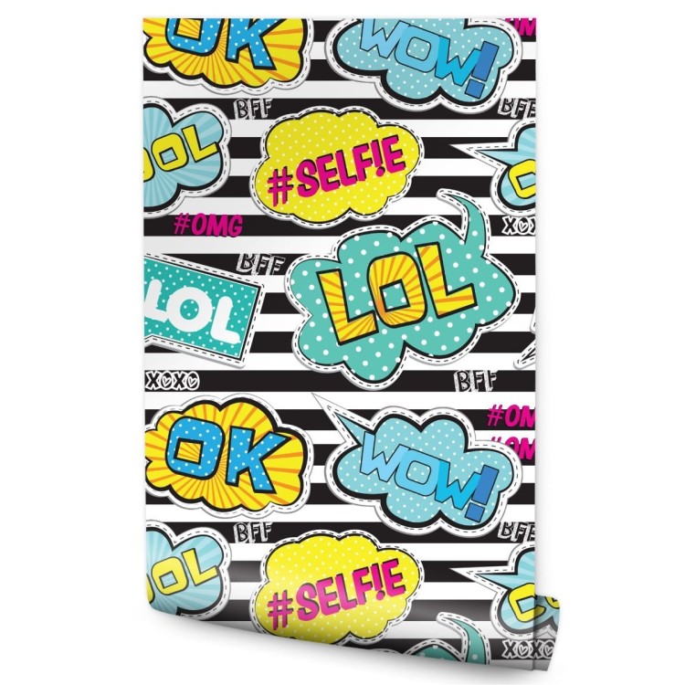 Tapeta Dymki Komiksowe