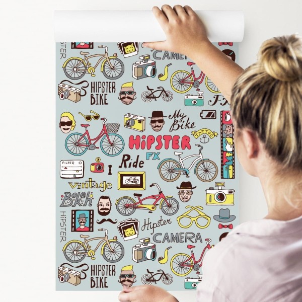 Tapeta Hipsterski Kolaż