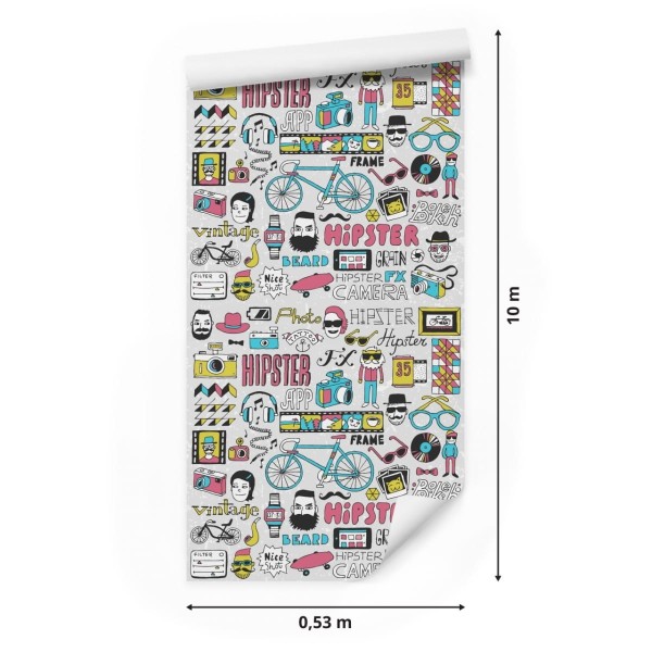 Tapeta Hipsterska Składanka