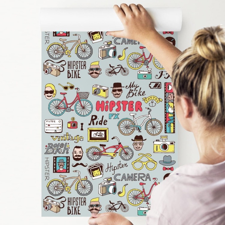Tapeta Hipsterski Kolaż