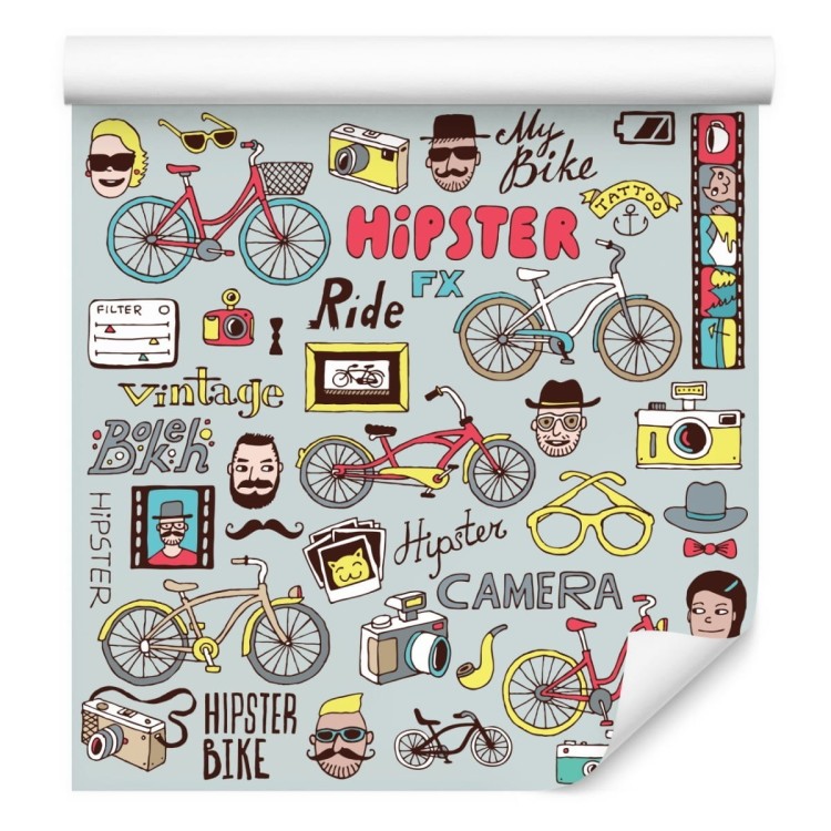 Tapeta Hipsterski Kolaż