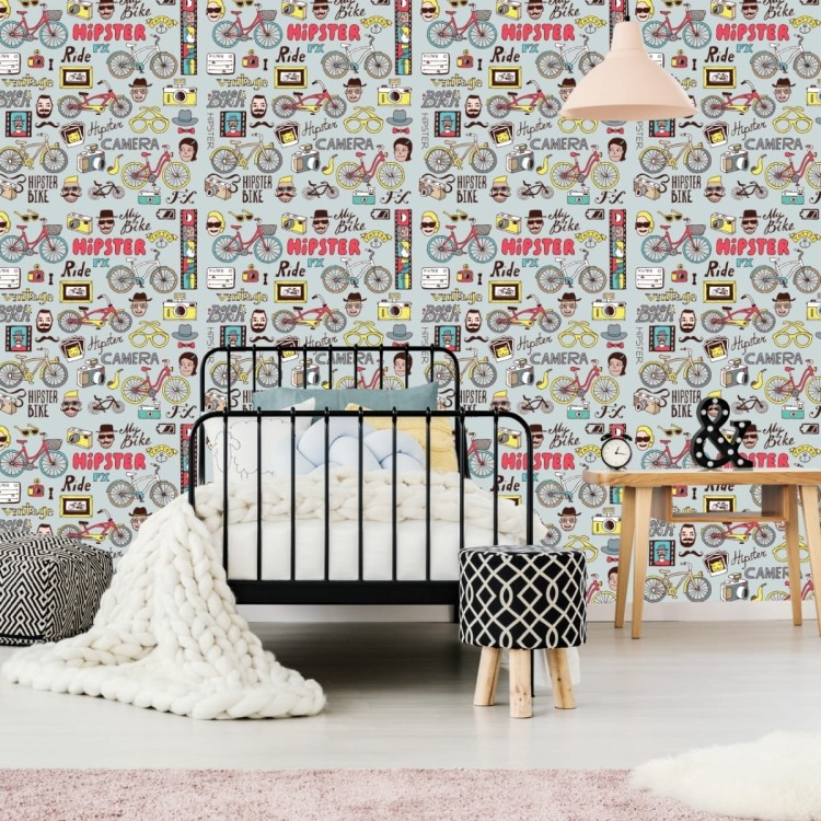 Tapeta Hipsterski Kolaż