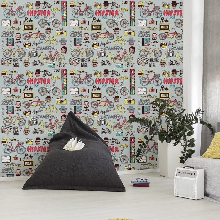 Tapeta Hipsterski Kolaż