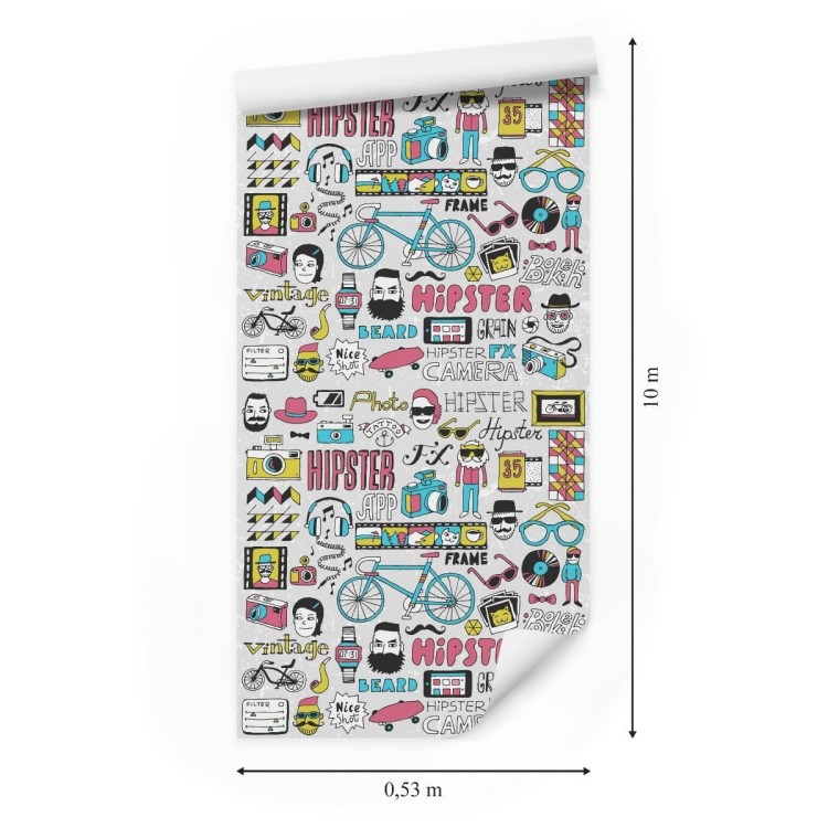 Tapeta Hipsterska Składanka