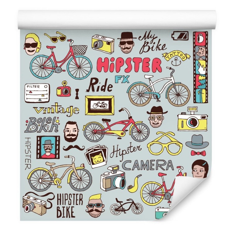 Tapeta Hipsterski Kolaż