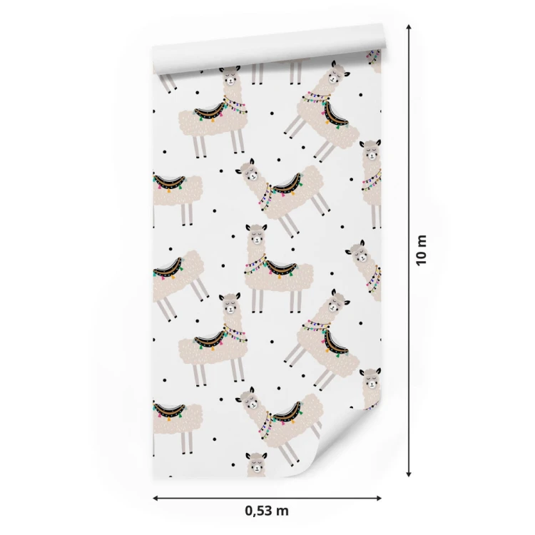 Tapeta Do Pokoju Dziecka, Lamy, Zwierzęta, Natura
