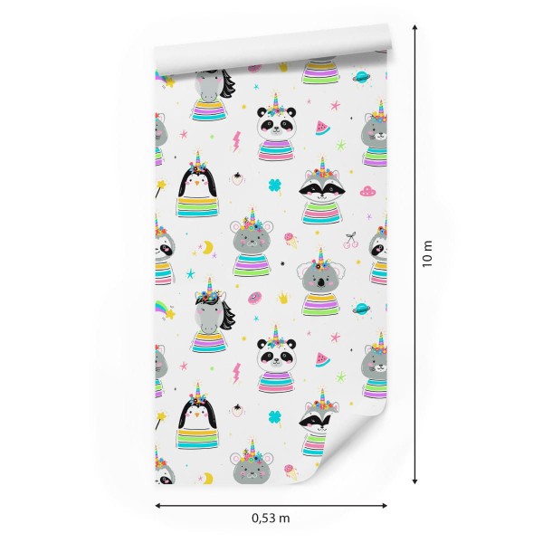 Tapeta Kolorowe Zwierzęta