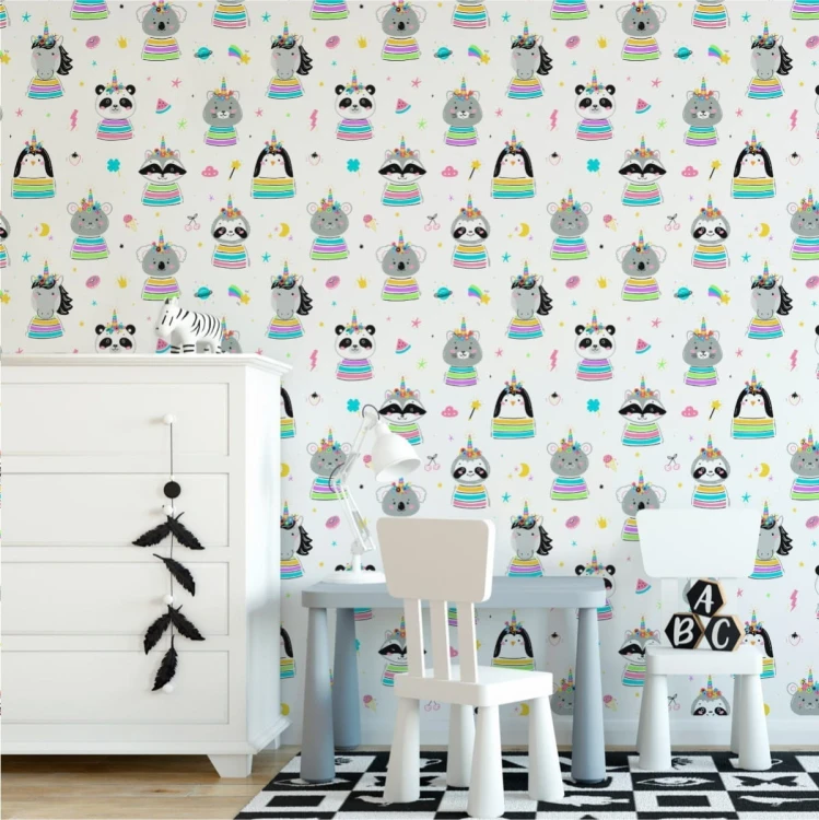 Tapeta Kolorowe Zwierzęta