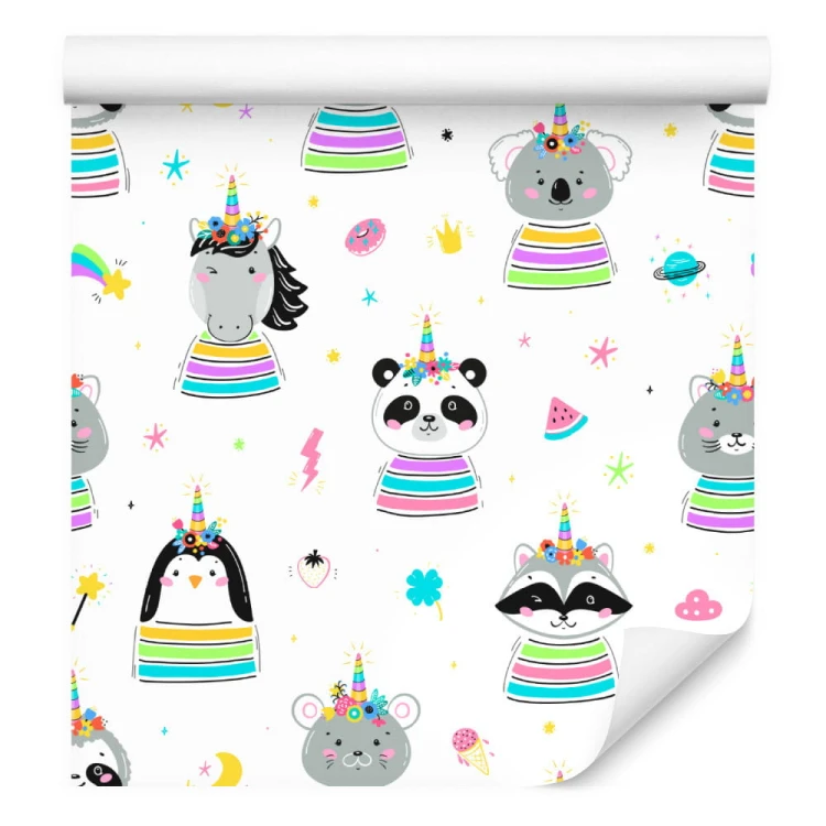 Tapeta Kolorowe Zwierzęta