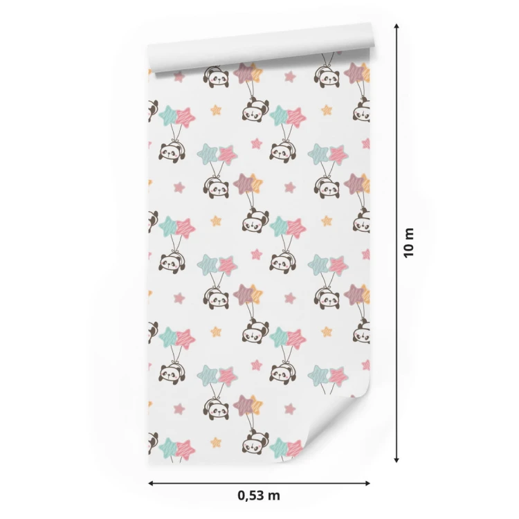 Tapeta Dla Dzieci – Gwiazdki I Pandy