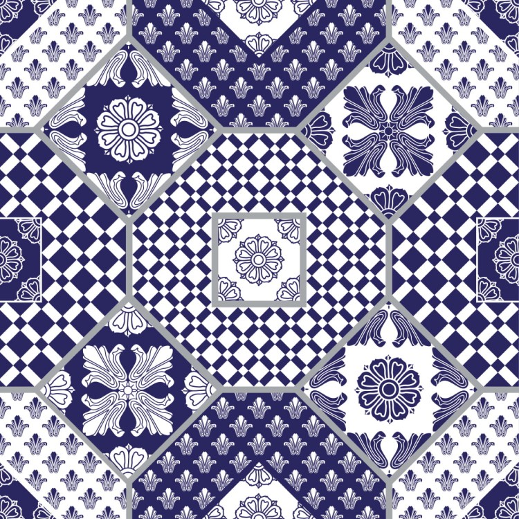 Tapeta Ornamenty - Patchwork