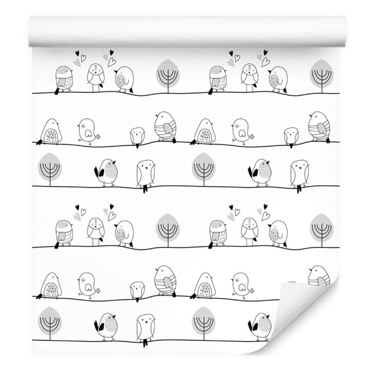 Tapeta – Ptaki I Drzewa