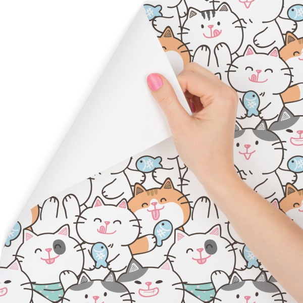 Tapeta Dla Dzieci – Wesołe Kotki I Rybki