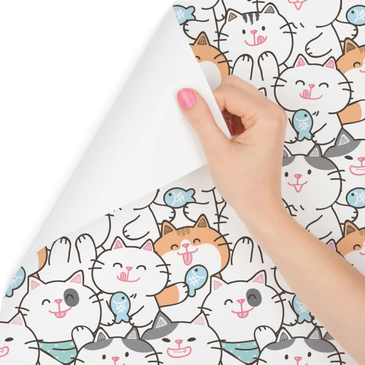 Tapeta Dla Dzieci – Wesołe Kotki I Rybki