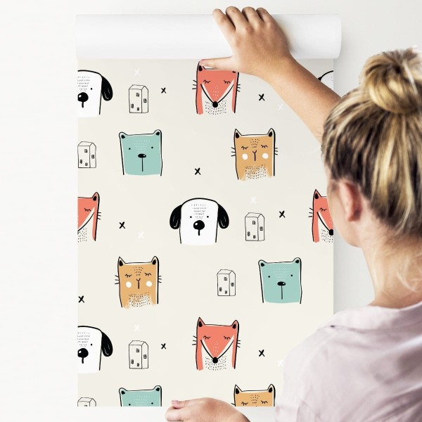 Tapeta Kolorowe Zwierzątka