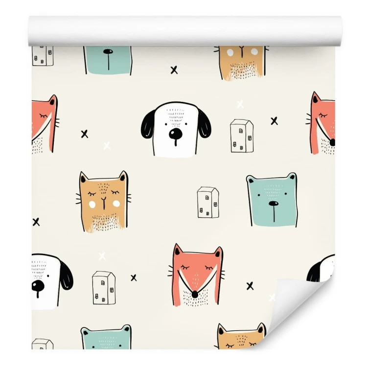 Tapeta Kolorowe Zwierzątka