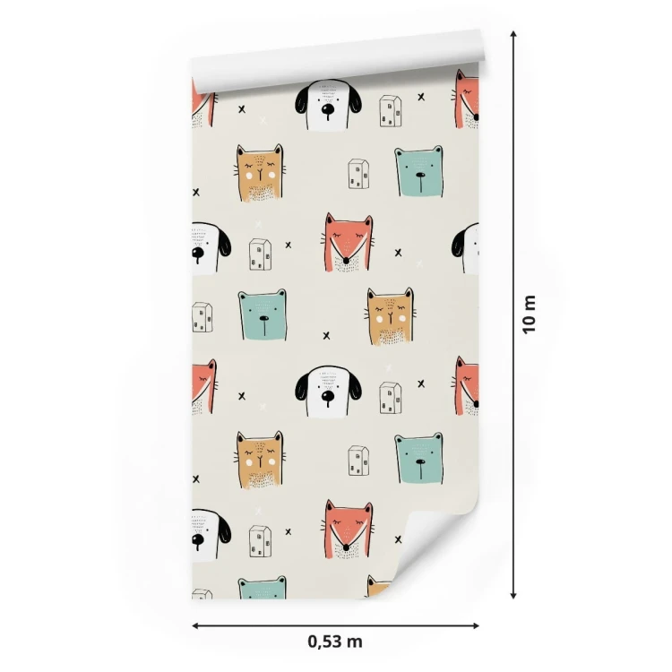 Tapeta Kolorowe Zwierzątka