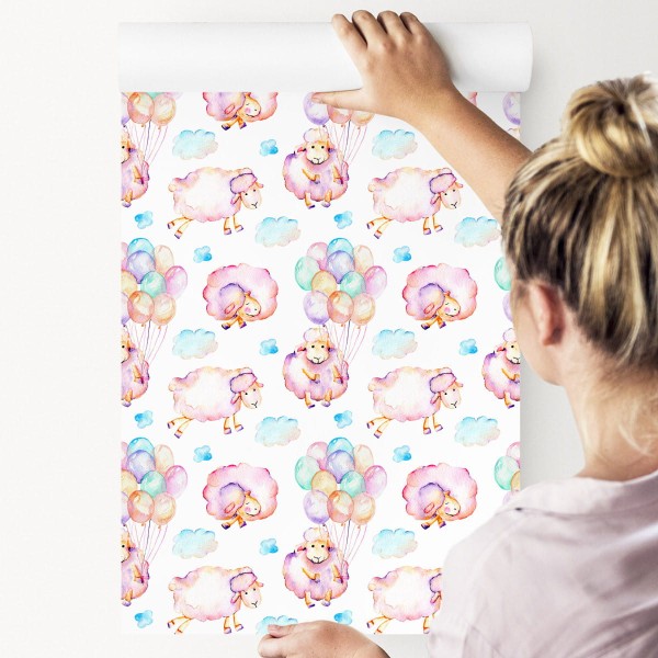 Tapeta Owce W Chmurach