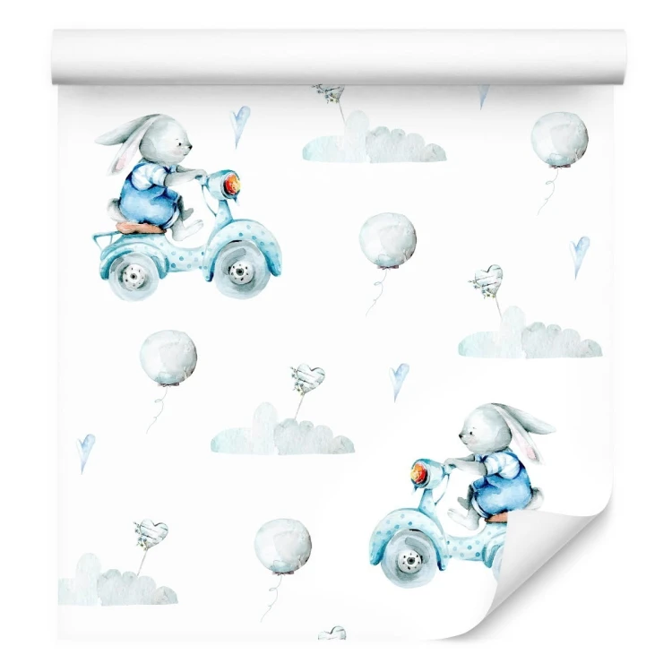 Tapeta Króliczki I Serduszka