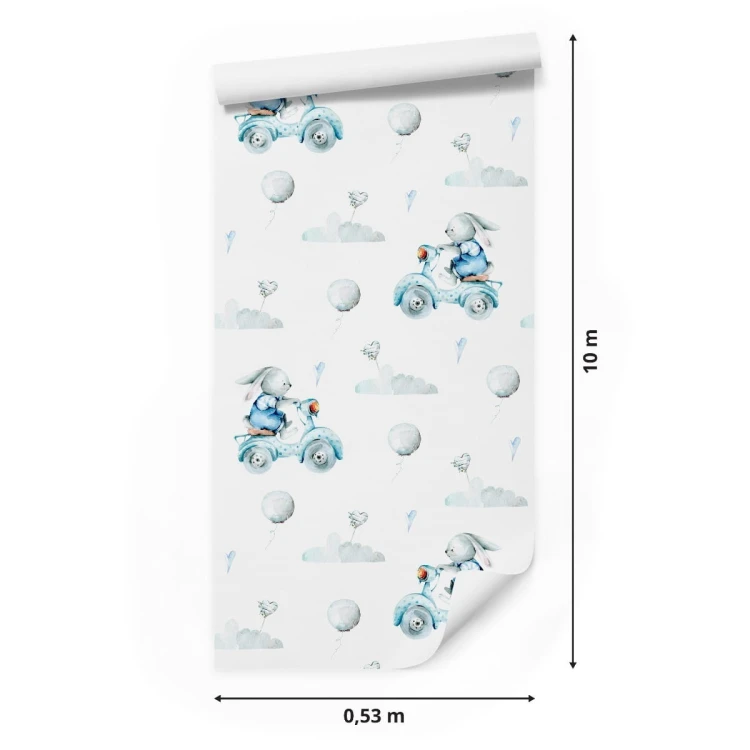 Tapeta Króliczki I Serduszka