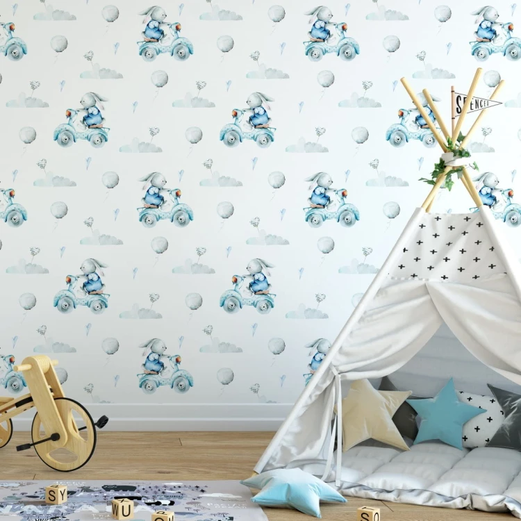 Tapeta Króliczki I Serduszka