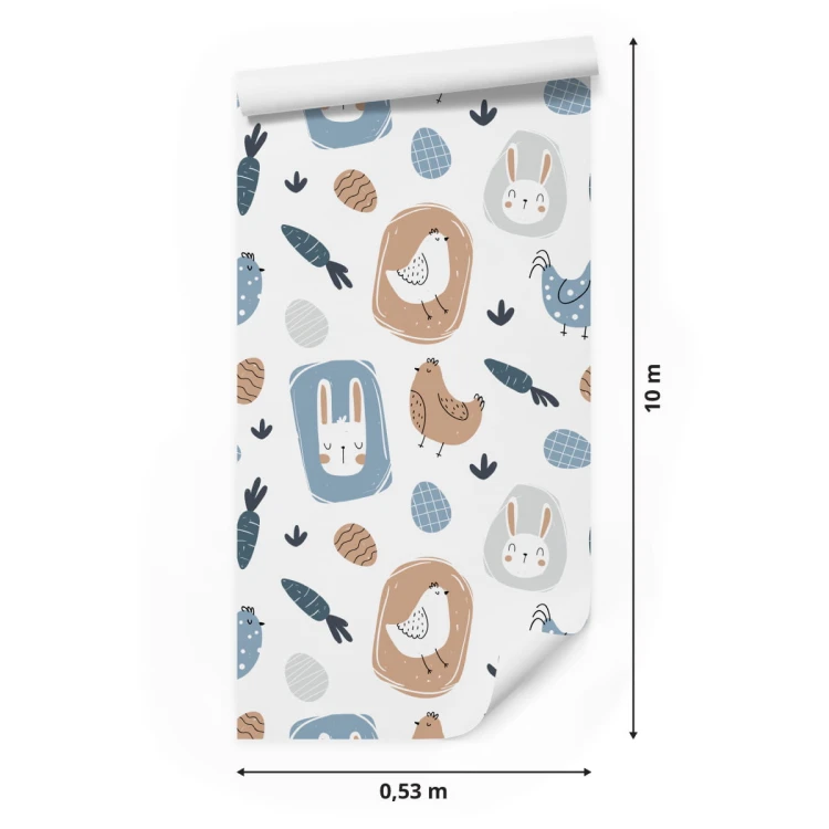 Tapeta Króliki Ptaki