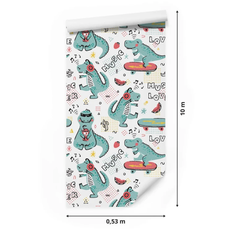 Tapeta Dla Dzieci, Krokodyle Deskorolki