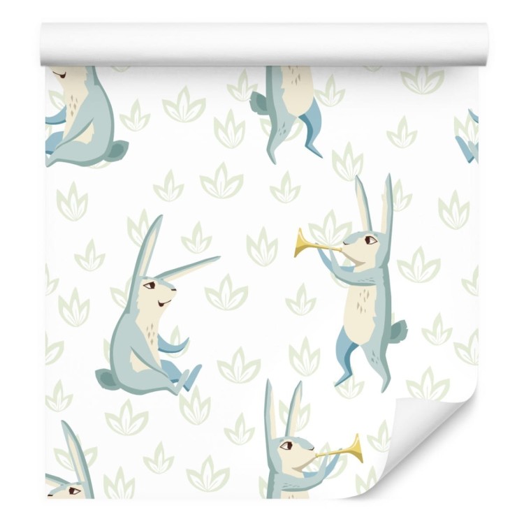 Tapeta Dla Dzieci - Radosne Muzykalne Króliki