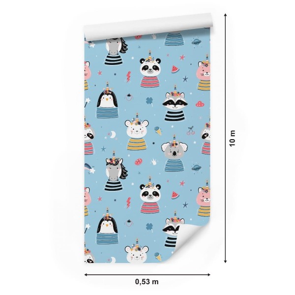 Tapeta Kolorowe Zwierzątka Jak Z Bajki