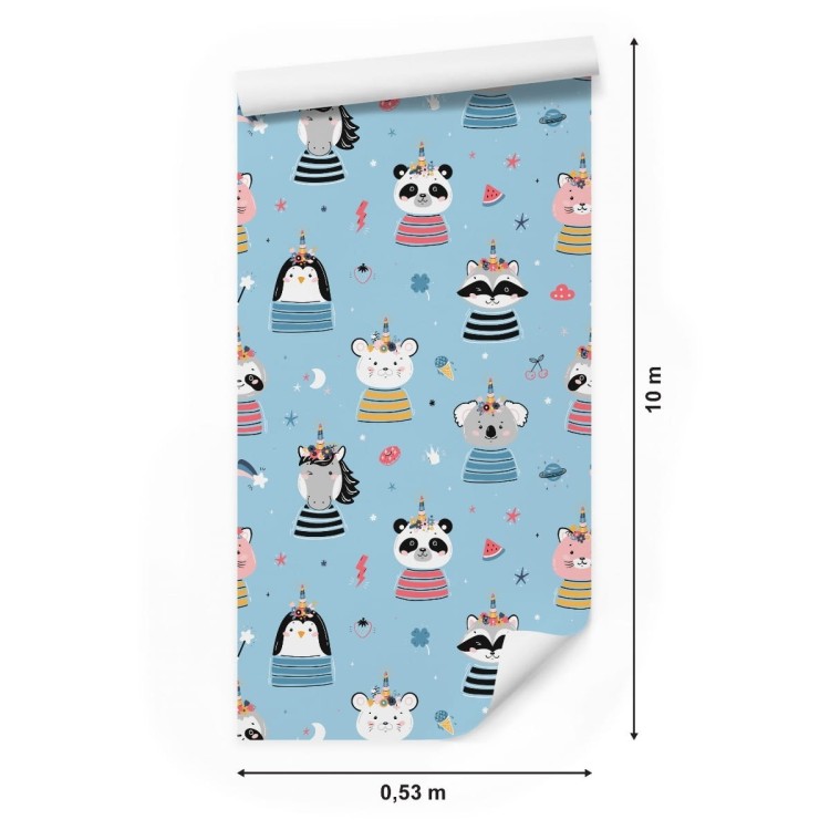 Tapeta Kolorowe Zwierzątka Jak Z Bajki