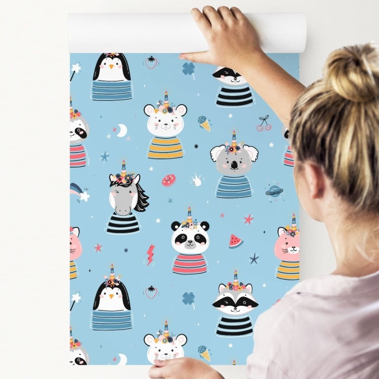 Tapeta Kolorowe Zwierzątka Jak Z Bajki