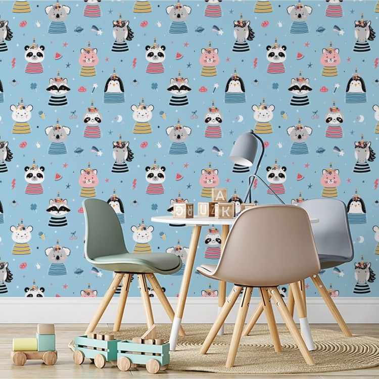 Tapeta Kolorowe Zwierzątka Jak Z Bajki