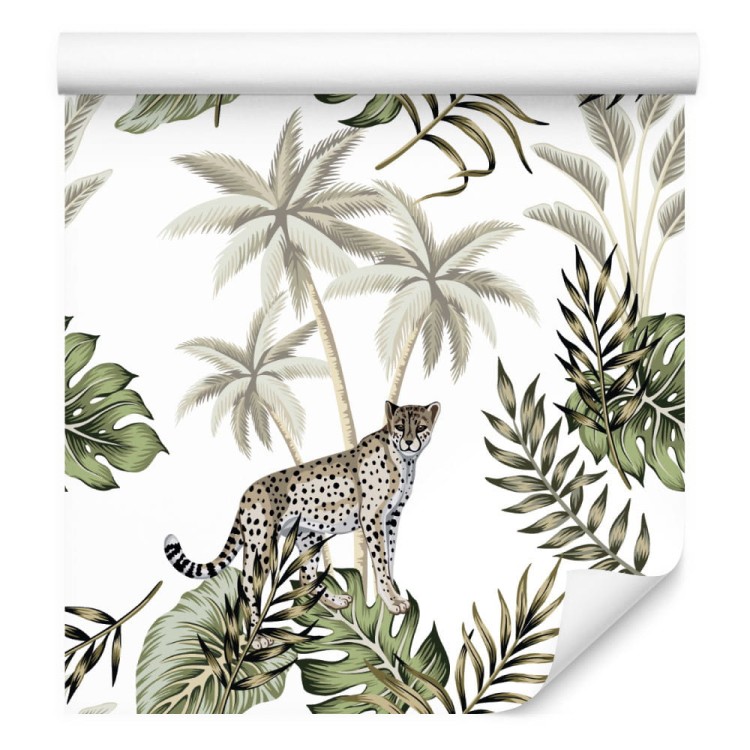 Tapeta – Dzikie Koty I Liście