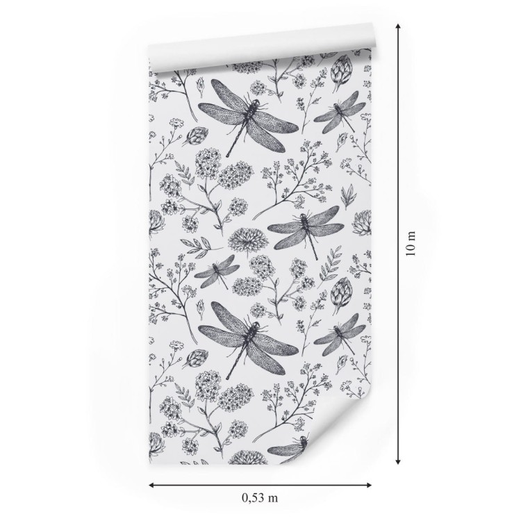 Tapeta Dla Dzieci, Motyle Rośliny Kwiaty