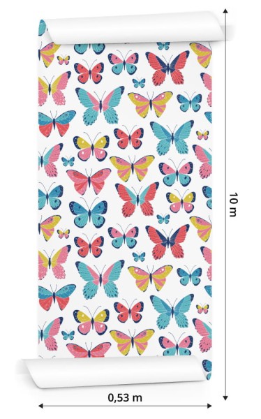 Tapeta Dla Dzieci - Śliczne Motylki