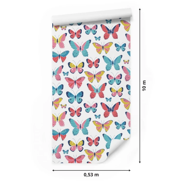 Tapeta Dla Dzieci - Śliczne Motylki