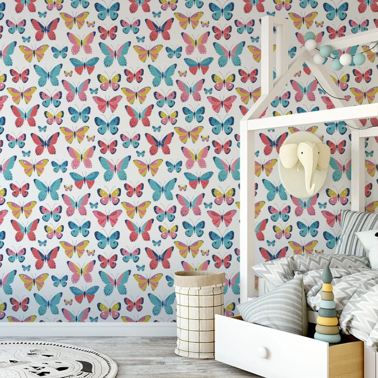 Tapeta Dla Dzieci - Śliczne Motylki