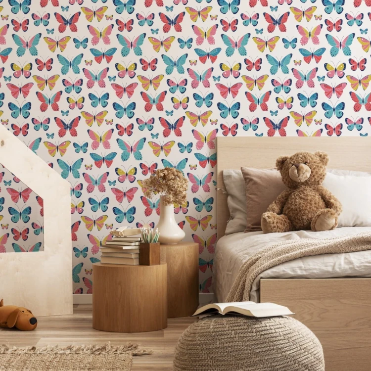 Tapeta Dla Dzieci - Śliczne Motylki