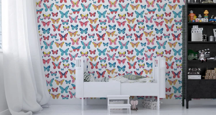 Tapeta Dla Dzieci - Śliczne Motylki