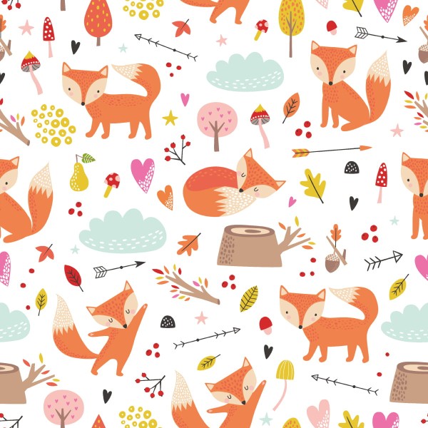 Tapeta Urocze Lisy W Lesie