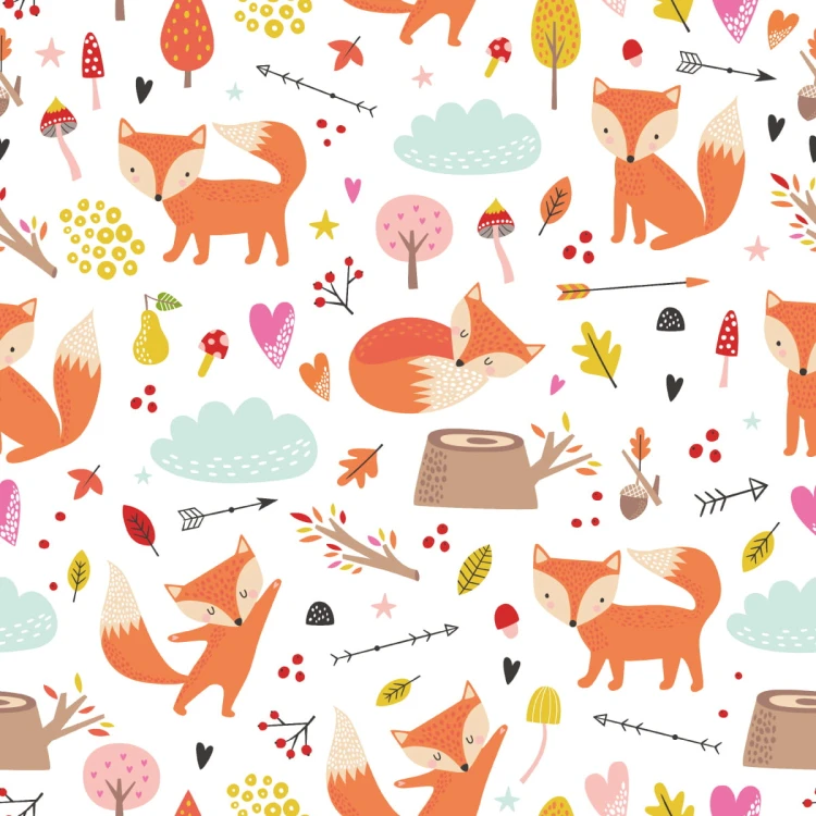 Tapeta Urocze Lisy W Lesie