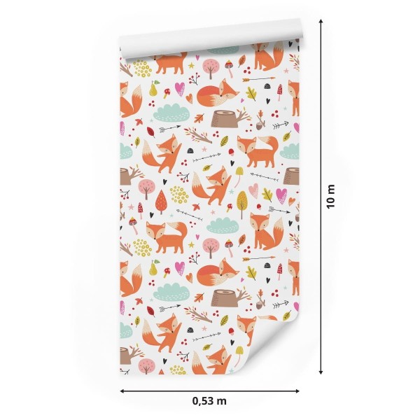 Tapeta Urocze Lisy W Lesie