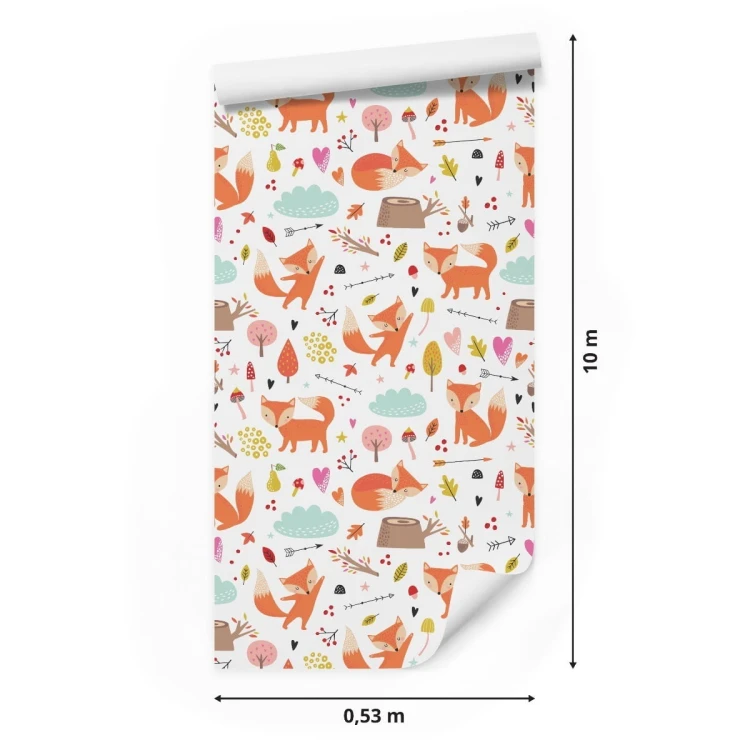 Tapeta Urocze Lisy W Lesie