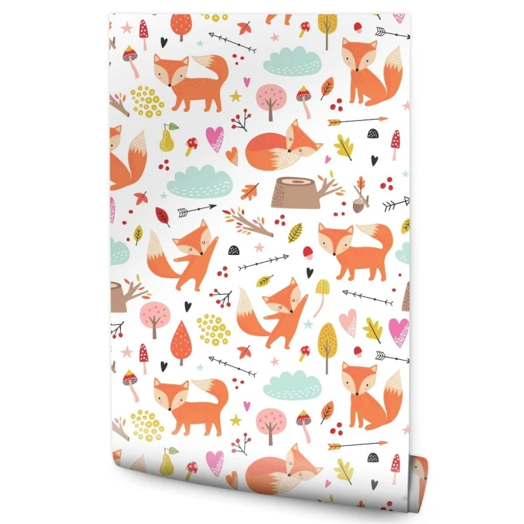 Tapeta Urocze Lisy W Lesie