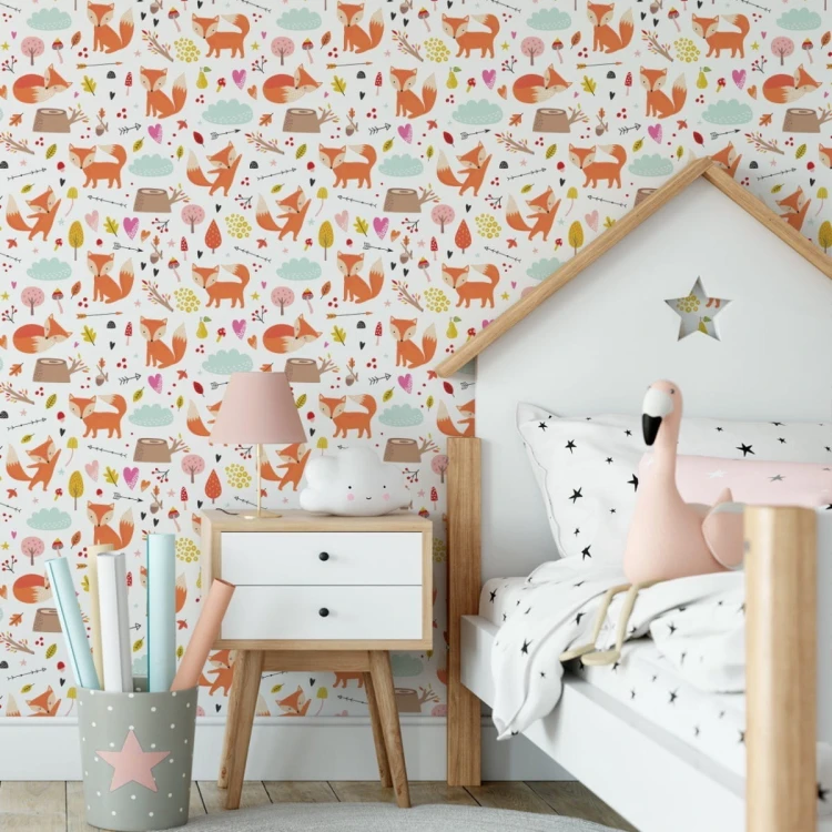 Tapeta Urocze Lisy W Lesie