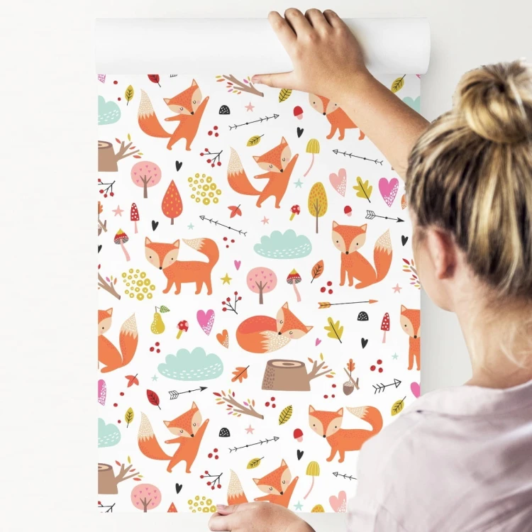 Tapeta Urocze Lisy W Lesie