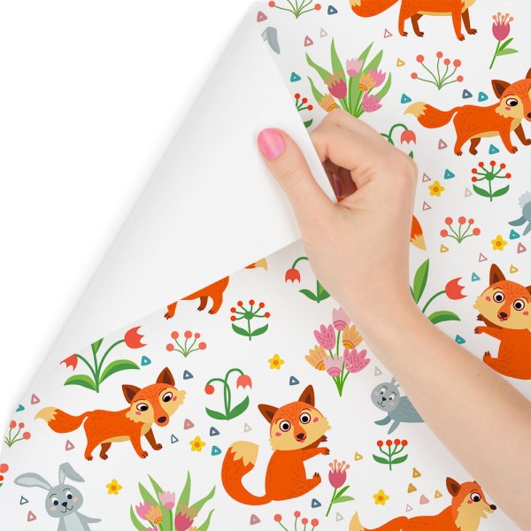 Tapeta Dla Dzieci – Lisy I Zajączki