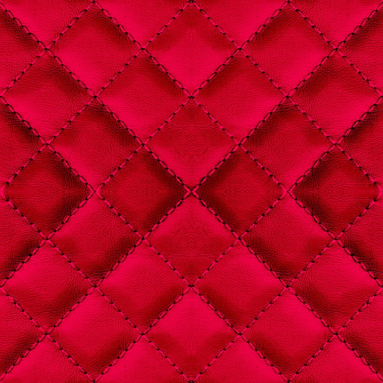Tapeta Czerwona Pikowana Skóra