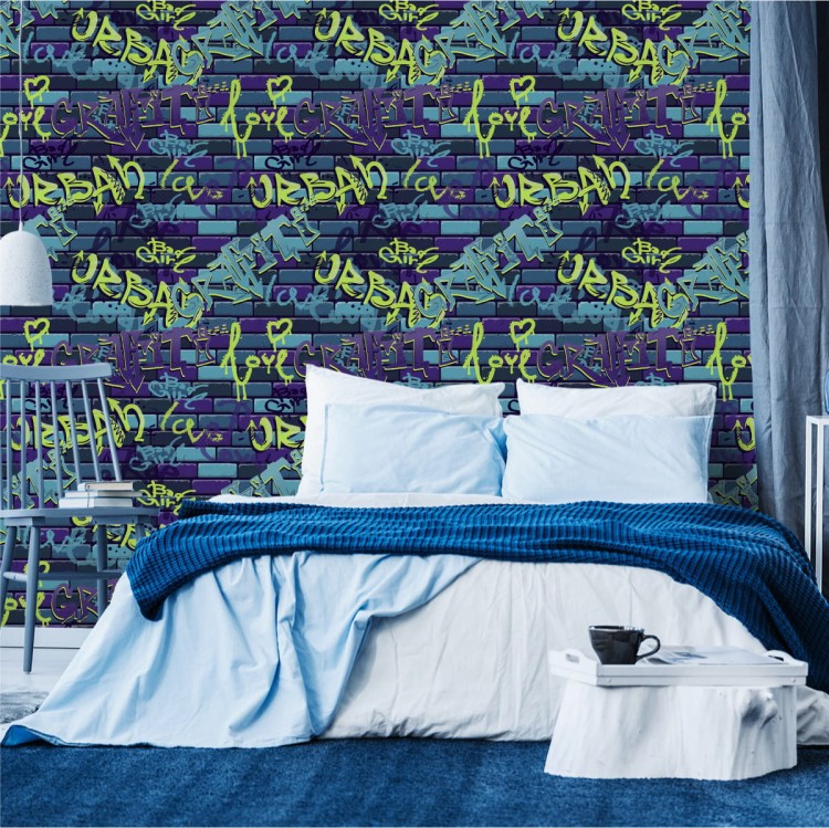 Tapeta Graffiti Na Murze