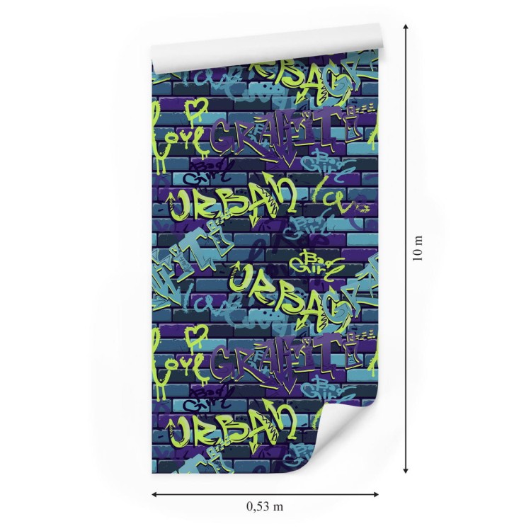 Tapeta Graffiti Na Murze